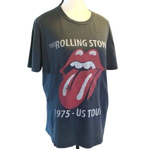 The Rolling Stones Dark Gray Logo Tee